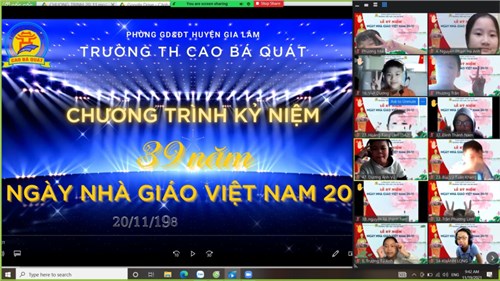 Chương trình kỷ niệm 39 năm ngày nhà giáo việt nam 20-11